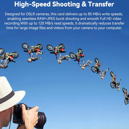 Mrekar 64GB 60MB/s Original high Speed CF Memory Card UDMA Speed Up to SLR Camera CF Card