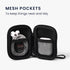 kwmobile Neoprene Case for in-Ear Headphones, 2.3 x 3.5 inches (Black)