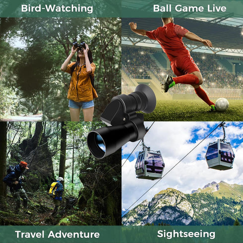 LIUQIJIA 8x20 Portable Monocular Telescope Mini Pocket Zoom Monocular Telescope Compact High Powered Adults Waterproof