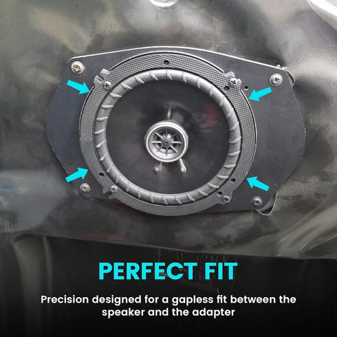 NuIth 6X9 to 6.5 inch Door Speaker Adapter - Universal Spacer Ring Installation Plate for Select Jeep/Chrysler/Dodge