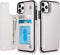 HianDier Wallet Case for iPhone 11 Pro MAX, Slim Protective Flip Folio with Credit Card Slot, White