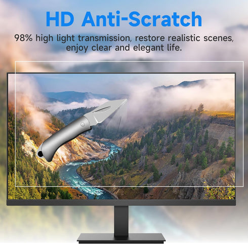 2 Pack 27 Inch 27'' 16:9 Anti Glare Computer Screen Cover, for with Aspect Ratio Computer Widescreen Monitor, Eye