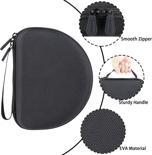 Aenllosi Hard Storage Case for Soundcore H30i Wireless On-Ear Headphones (Black, Case Only)