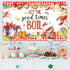 Joliaco (6x3.6ft) Crawfish Boil Birthday Banner Let The Good Times Boil Photography Background Red Seafood Boil Lobster
