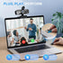 ILAOLIU 1080P Webcam Full HD with Built-in Microphone and Rotatable Tripod, Carbon Fiber Board and Privacy Cover, Auto