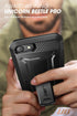 SUPCASE Unicorn Beetle Pro Case for iPhone SE 3rd/2nd Gen, iPhone 7/8 - Rugged, Black, with Screen Protector & Stand.