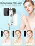 SelfieShow 44 Inch 360 15/14/13/12/11 Stable Selfie Stick Tripod with Fill Light, Extendable Selfie Stick with Wireless