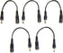 5 Pack of 6 Inch DC Coaxial Power Male to Female Barrel Plug Connector, 5.5mm x 2.1mm