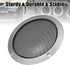 X AUTOHAUX 6.5" Speaker Grille Cover, Mesh Trim Round Subwoofer Grille Horn Protective Guard for Car