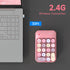 MOFII Wireless Number Pads - Pink Numeric Keypad, 18 Keys USB 2.4G, Portable Numpad for Laptop/PC