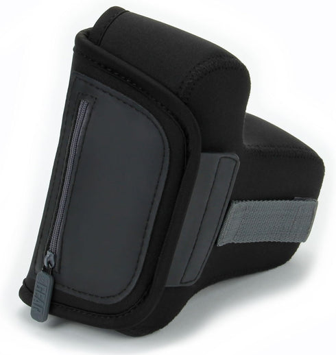USA Gear DSLR Camera Case/SLR Sleeve with Zippered Accessory Storage, Flexible Neoprene & Holster Belt Loop, Compatible