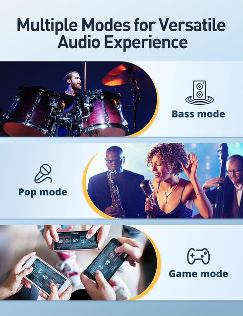 Gsoemon Active Noise Cancelling Wireless Earbuds, Bluetooth 5.3 Headphones with Enhanced Bass and 4 Mic ENC
