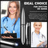5 Pieces Multi-Function Stylus Pen for Touchscreen Devices, 3 in 1 with LED Flashlight, Ballpoint, Invisible Ink (Black)