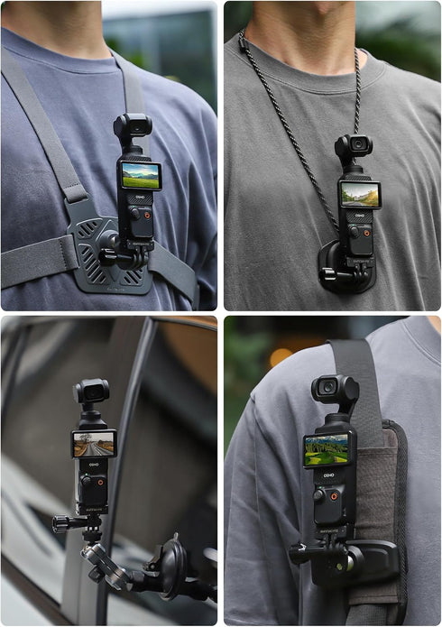 Foldable Quick-Release Extension Adapter for DJI Osmo Pocket 3, Magnetic Suction Quick Release Board Expansion Base