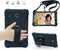 BRAECN Galaxy Tab E 8.0 Case, 360 Degree Rotation Stand/Hand Strap, Shock Proof Hybrid pc+Silicone Cover (Black)