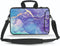 Laptop Shoulder Bag - 14-15.6 inch Messenger Case, Neoprene Soft Carrying Sleeve with Accessories Pocket (Purple Marble)