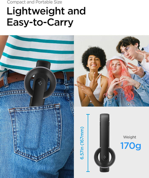 Spigen S571W (MagFit) MagSafe Selfie Stick Tripod Stand with Bluetooth Remote Control, Compatible with MagSafe Phones