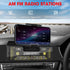 Single-Din Stereo with Car Phone Holder, Bluetooth Car Radio, Push to Talk Assistant, Multi Color LCD AM FM Tuner, AUX