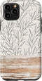 iPhone 11 Pro Boho Rustic Botanical Leaf Pattern Vintage Case in Beige