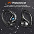 Ltinist Wireless Earbud, Bluetooth 5.3 Headphones with Earhooks, 75H Battery, IP7 Waterproof, Built-in Microphone for