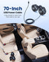 Yatessence 360 12V/24V Dual-Head Rear Seat Car Fan, Powerful Airflow, Rotation, Blows Both Left & Right, Adjustable