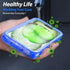 SPORTLINK Waterproof Case for iPhone 15 Plus, Built-in Screen Protector, IP68 Underwater, Shockproof, Blue