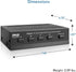 Pyle 4-Zone Channel Speaker Switch Selector - Premium Switch Box Hub for Multi-Channel High Powered Stereo Amp, 4 Pairs