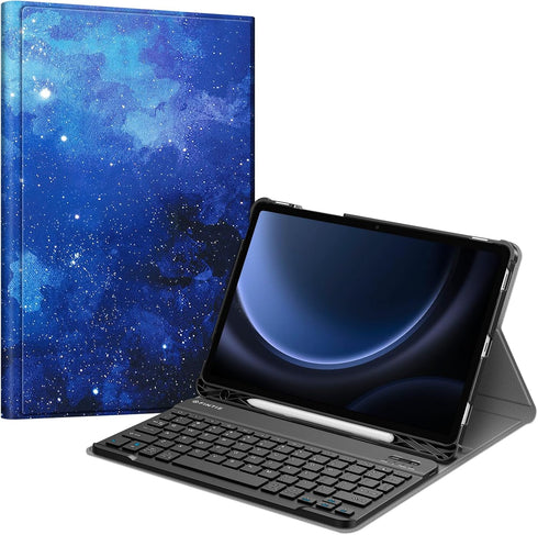 Fintie Keyboard Case for Samsung Galaxy Tab S9 FE 5G 10.9"/Galaxy Tab S9 11" 2023, Slim Stand Cover with Detachable