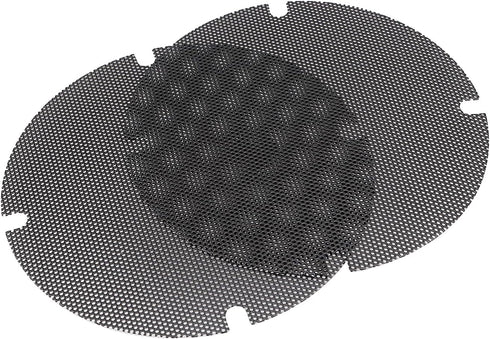 Black Motorcycle Mesh Rear Passenger Speaker Grille Covers for Harley Road Glide, Street Glide, Electra Glide Ultra,