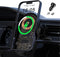 Wireless Car Charger with Phone Holder Mount, 15W-5W Qi Fast Charging Auto Clamping Car Charger Phone Holder Mount for