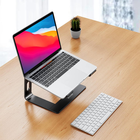 BESIGN LS03 10-15.6" Aluminum Laptop Stand, Ergonomic Detachable Computer Stand, Notebook Riser, Laptop Mount