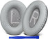 SoloWIT Replacement Earpads Cushions for Bose QuietComfort 35, Ear Pads with Softer Leather, Noise Isolation Foam, Grey