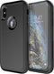 Diverbox Heavy Duty Protection Case for iPhone X/Xs, Shockproof with Tempered Glass Screen Protector, Black