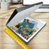 Golden State Art Archival Folio Storage Box 11x14, Gray Clamshell Design with Metal Edge for Photos and Crafts