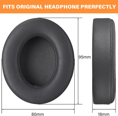 Replacement for Beats Studio 3 Replacement Ear Pads Grey, Beats Studio Wireless Replacement Ear Pads Earpads for Beats Studio 3 Beats Studio 2,Beats Studio 3 Wireless Ear Cushions (Titanium Grey)
