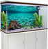 YongFoto 48x18 Inches Polyester Aquarium Background, Turquoise Clear Water Ripple Decor