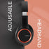 LORELEI X8 Over-Ear Wired Headphones with Microphone, 1.45m Tangle-Free Nylon Line, Lightweight & Portable