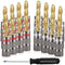 Bullet Pin Banana Plugs for Speaker Wire (12 Pairs, 24 Pcs), 4mm Dual Screw Type, 24K Gold Plated Connectors,