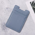 2Pack Leather Phone Card Holder, Adhesive Stick On Credit Card Pocket for Back of iPhone and Android Cases - Blue