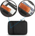 Travel Cable Organizer Bag Double Layer Waterproof Portable for USB Cable, Phone Charger, Headset Wire, SD Card