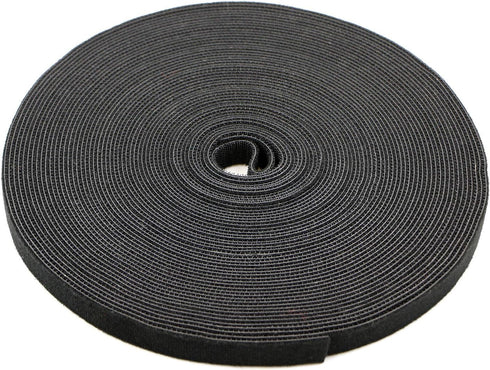 Pasow Fastening Tape Cable Tie, Double Side Nylon Power Wire Management, 3/4 Inch, 25 Yards