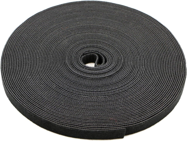 Pasow Fastening Tape Cable Tie, Double Side Nylon Power Wire Management, 3/4 Inch, 25 Yards