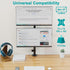 MOUNT PRO Vertical Dual Monitor Stand, Stacked Monitor Mount for 2 Monitors Up to 32 inches, Adjustable Desk Mount