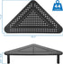 Corner Monitor Stand | Adjustable Height Corner Desk Shelf | Triangle Screen Riser, Ergonomic Space Saving Design