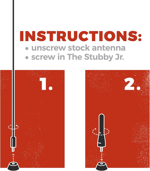 CravenSpeed Stubby Jr Antenna Compatible with Nissan 350z 2003-2009 | 2 Inches Short Antenna Replacement