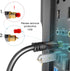 TOSLINK Cable, Optical Audio Cable – 6 feet Short Fiber Optic Cable for Soundbars (TOSLINK to TOSLINK)