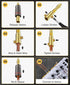 BlueRigger Banana Plugs 5 Pairs / 10 pcs - Gold Plated Speaker Plugs Connector for Speaker Wire and Amplifier