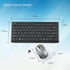 Verbatim Wireless Keyboard and Mouse Combo, Compact Silent 2.4GHz with USB Nano Receiver for Laptop, PC - Black