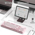 Links9+ 2.4GHz Wireless Bluetooth Keyboard, Retro Round Typewriter Keyboard, Dual Mode Bluetooth & Receiver, Compatible