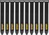LuBanSir Cinch Straps, 1" x 9" (10 Pack) - Elastic Hook and Loop Fastening Cable Strap for Organization and Storage